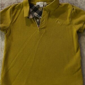 Burberry Kids Mustard Polo Shirt